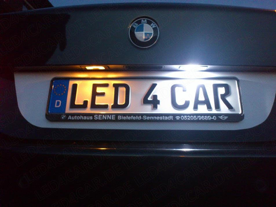 18 SMD LED Kennzeichenbeleuchtung VW Touran ab 2003 E-Prüfzeichen
